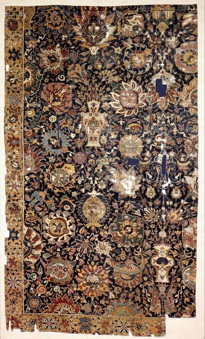 Carpet with Vases by Unbekannt Unbekannt